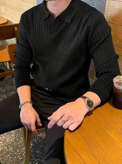 Sartorial Luxe - Suéter de Punto Refinado