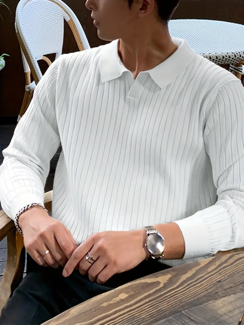 Sartorial Luxe - Suéter de Punto Refinado