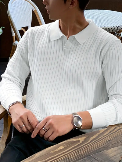 Sartorial Luxe - Suéter de Punto Refinado