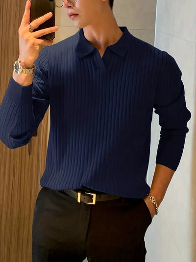 Sartorial Luxe - Suéter de Punto Refinado
